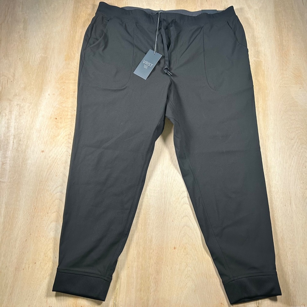 VRST Mens Limitless Jogger Slim Pure Black XXL MAX241124 NWT